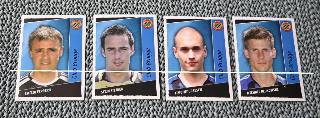 Panini / Football 2007 / Club Brugge / 8 stickers, Verzamelen, Sportartikelen en Voetbal, Zo goed als nieuw, Poster, Plaatje of Sticker