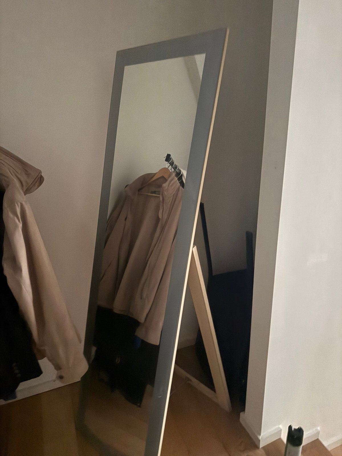 Massief houten spiegel – 180  50 cm, Maison & Meubles, Accessoires pour la Maison | Miroirs, Comme neuf, Enlèvement