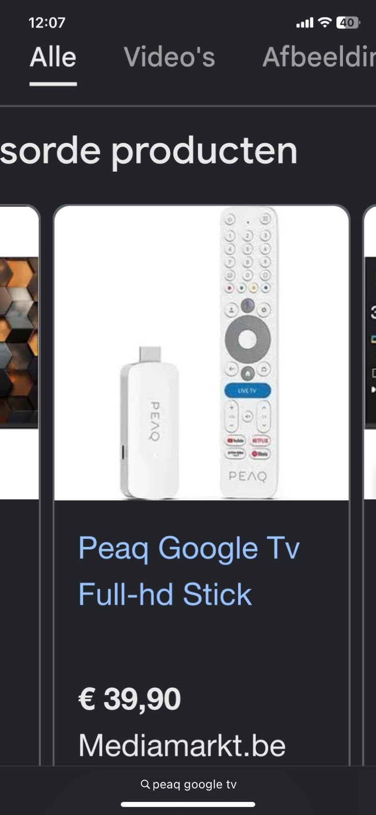 PEAQ CROMECAST, Ophalen of Verzenden, Zo goed als nieuw