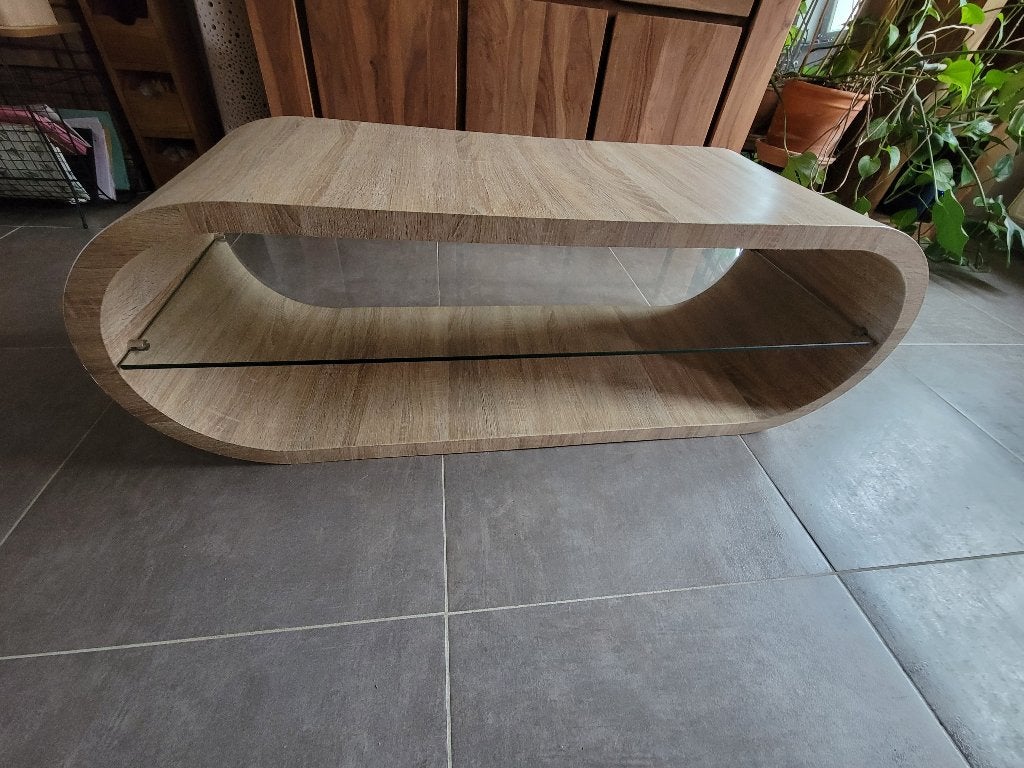 Table basse, Maison & Meubles, Enlèvement, Utilisé, Ovale
