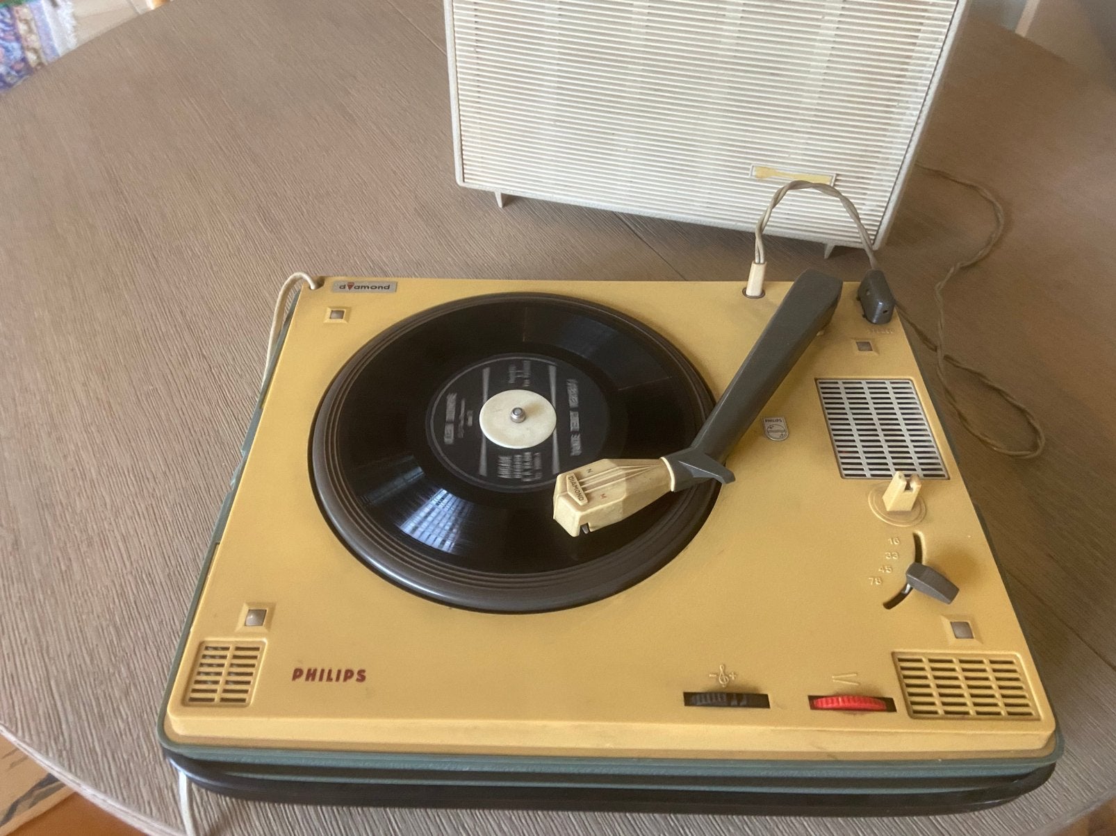 Platenspeler . Philips, Ophalen, Philips, Gebruikt, Pitch-regelaar