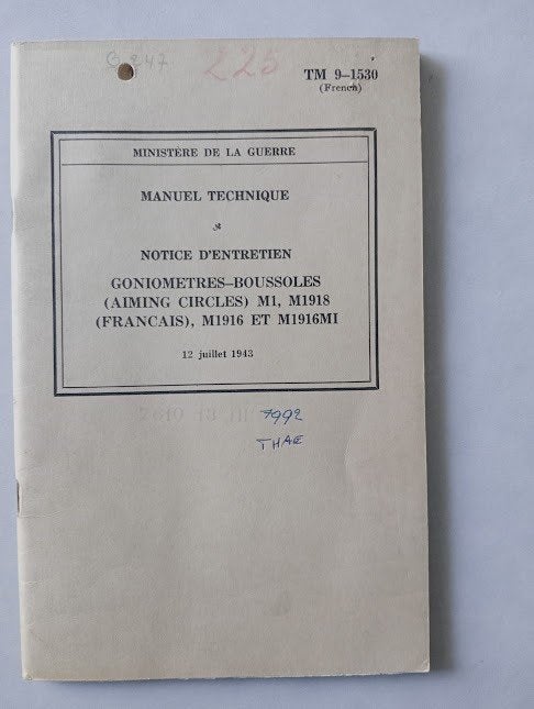 Technische handleiding uit de Tweede Wereldoorlog, Ophalen of Verzenden, Landmacht, Boek of Tijdschrift