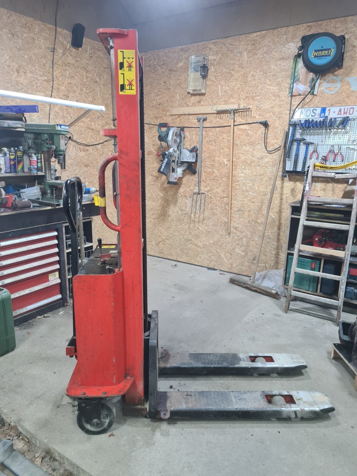 gerbeur semi électrique, Enlèvement
