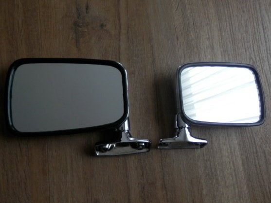 Set de rétroviseurs chromés VW Golf/Caddy MK1, Enlèvement, Neuf, Pièces Oldtimer ou Ancêtre