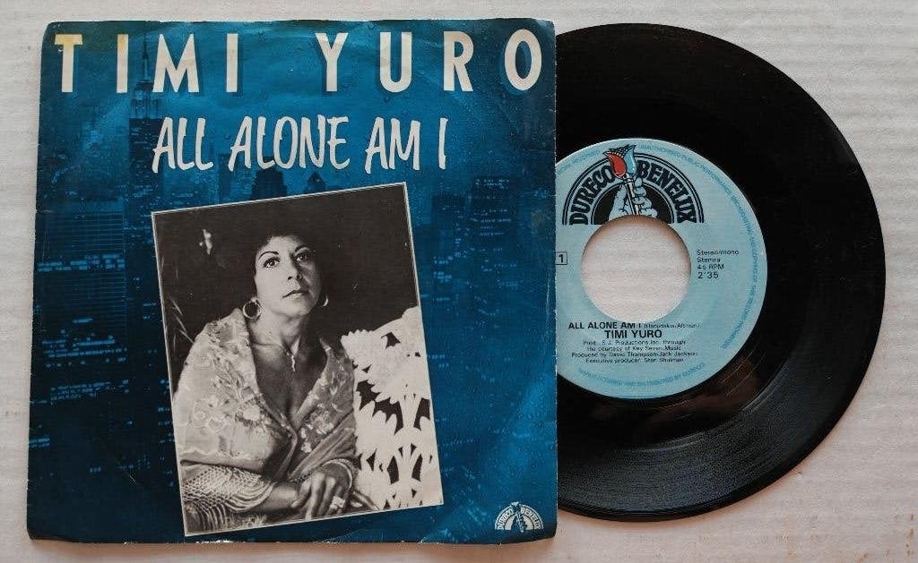 TIMI YURO - All alone am I (45t), Enlèvement ou Envoi, Comme neuf, 7 inch, R&B et Soul