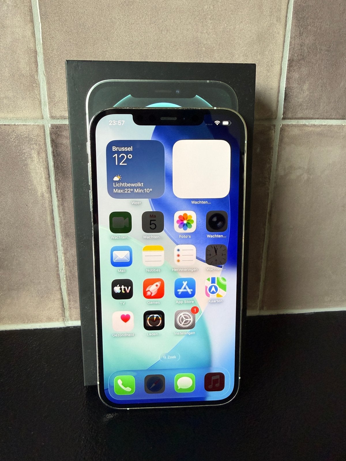 iPhone 12 Pro Max 128gb zilver, Telecommunicatie, Ophalen, Zo goed als nieuw, Zilver, IPhone 12