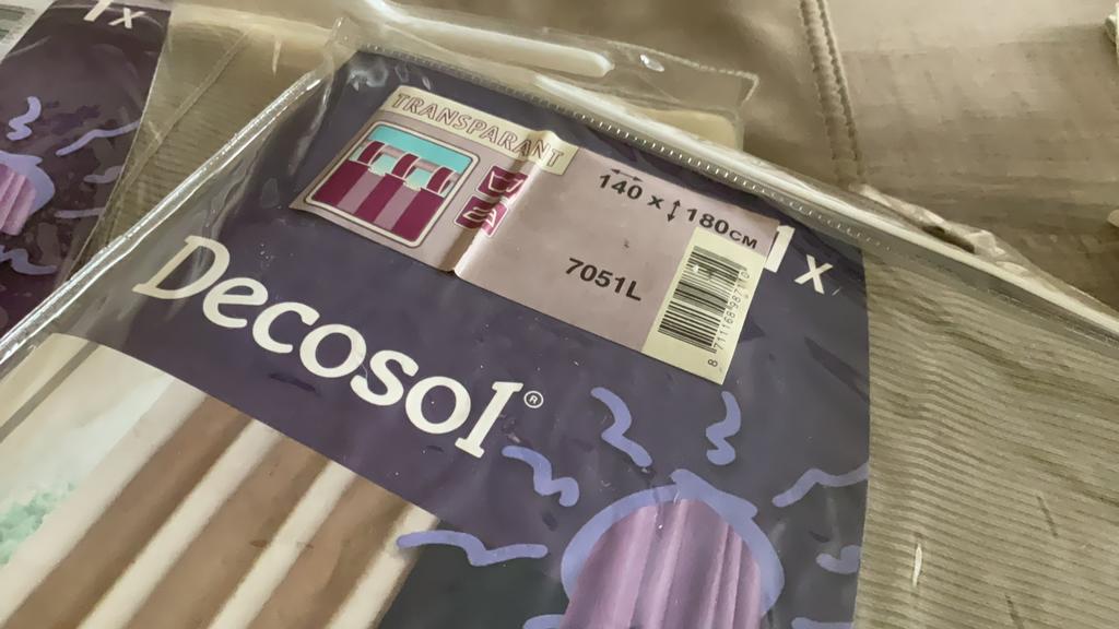 Glasgordijnen ecru Decosol.  Nieuw!, Enlèvement, Neuf