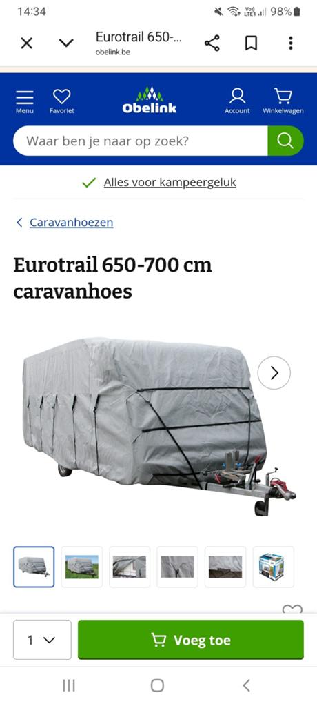 Caravan hoes, Caravans en Kamperen, Caravanaccessoires, Ophalen