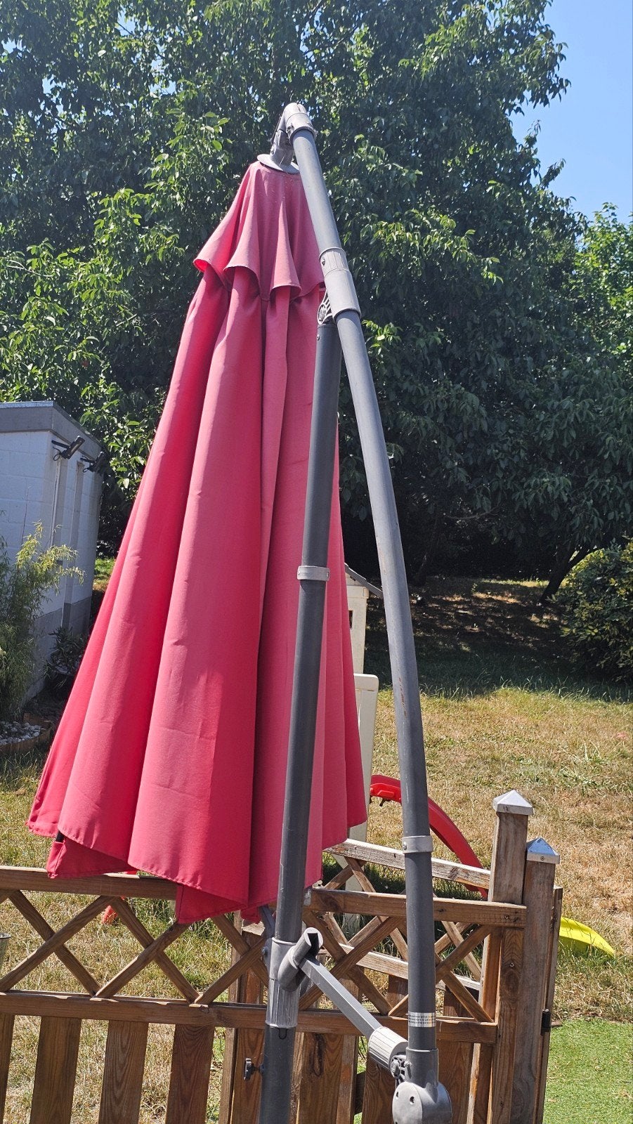 parasol parapluie 300, Inclinable, Enlèvement, Parasol sur pied, Utilisé