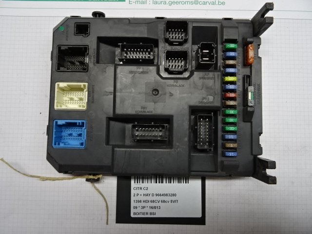 ORDINATEUR UNITE COMMANDE ELECTRONIQUE C2 (JM) (9664983280), Utilisé, Citroën