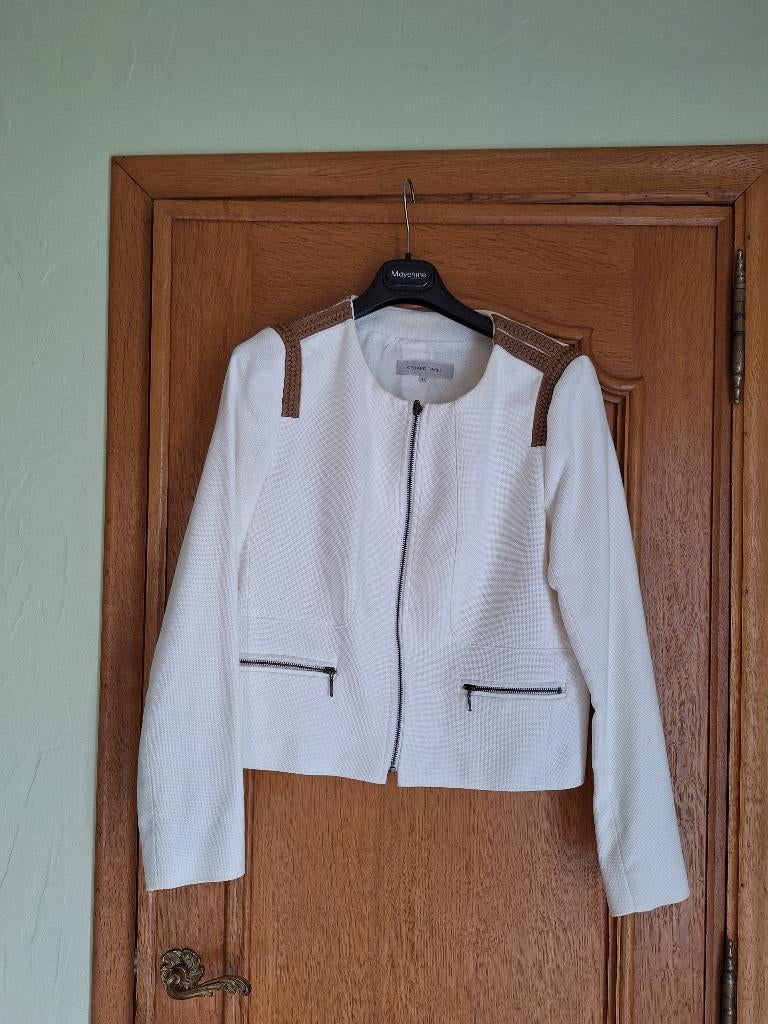 Blazer couleur 'écru" - taille 40 - "Gérard Darel", Kostuum of Pak, Wit, Zo goed als nieuw, Gérard Darel