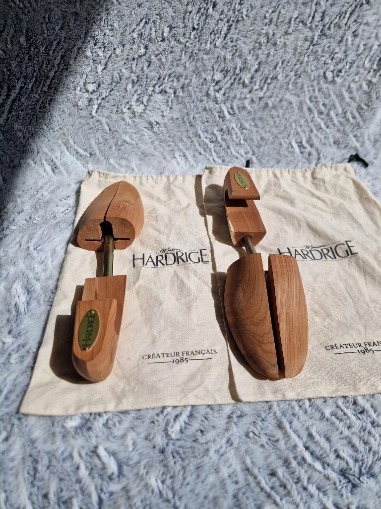 Paar verstelbare houten klompen + 2 beschermende tassen, Kleding | Heren, Schoenen, Gedragen, Veterschoenen, Bruin, Verzenden