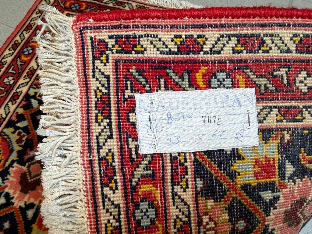 Handgemaakt Perzisch tapijt 53 cm bij 67 cm, Ophalen, Nieuw, 50 tot 100 cm, 50 tot 100 cm