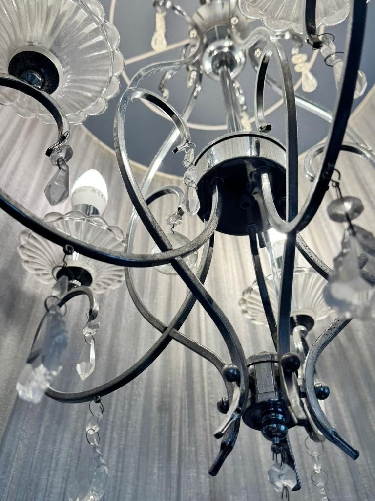 Prachtige kristallen lustres te koop, Antiek en Kunst, Antiek | Glaswerk en Kristal, Ophalen