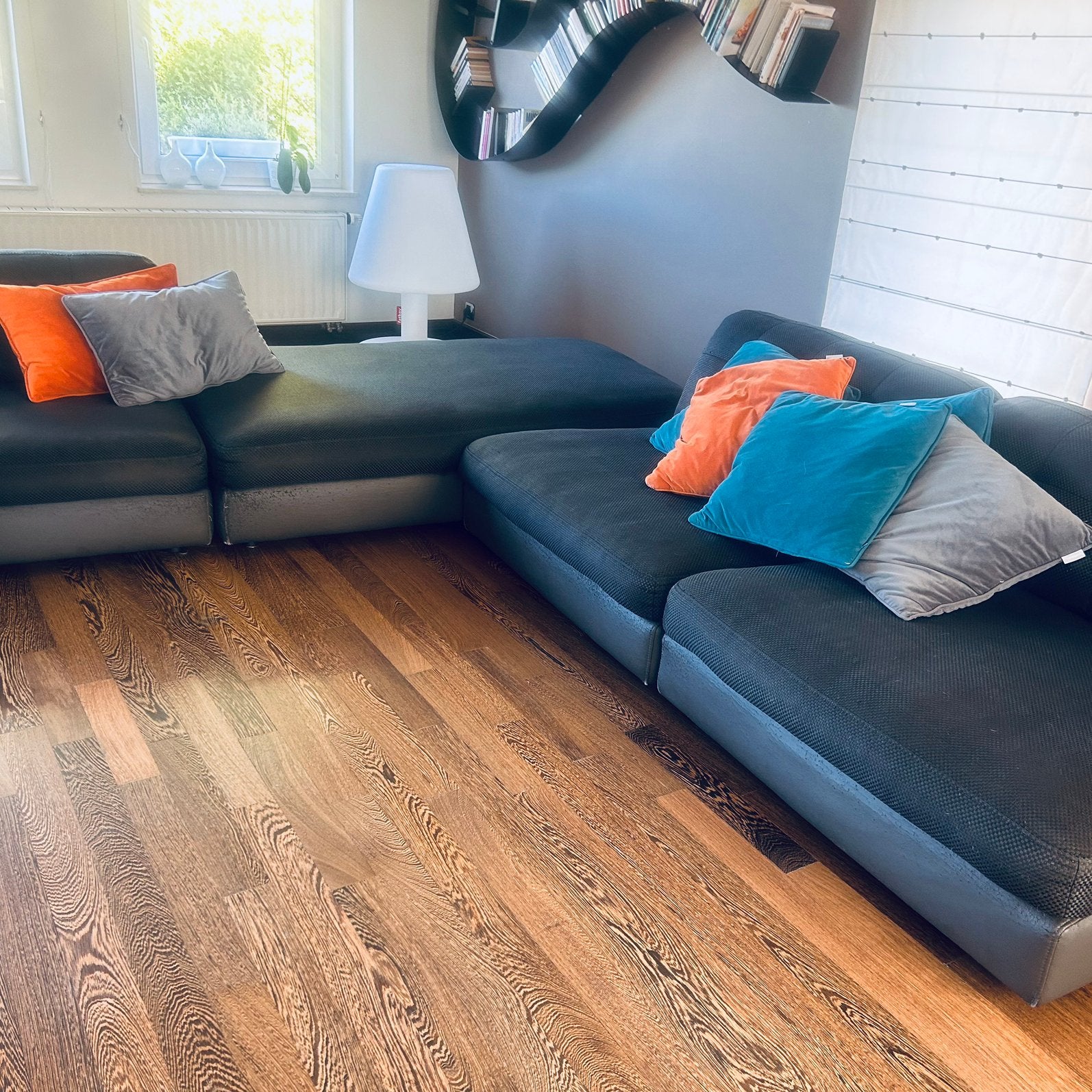 Canape + les coussins, Maison & Meubles, Enlèvement, Utilisé, Bois, Contemporain