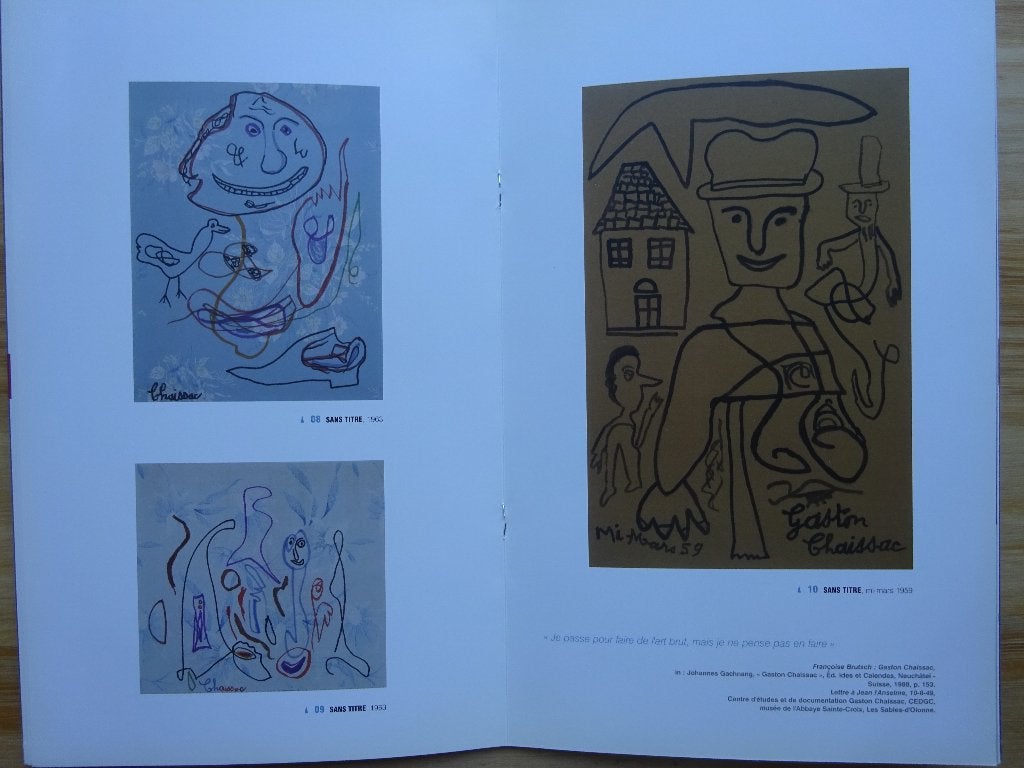 Gaston Chaissac, 1910-1964, Brussel Bastien Art, 2003, Enlèvement ou Envoi, Comme neuf, Peinture et dessin
