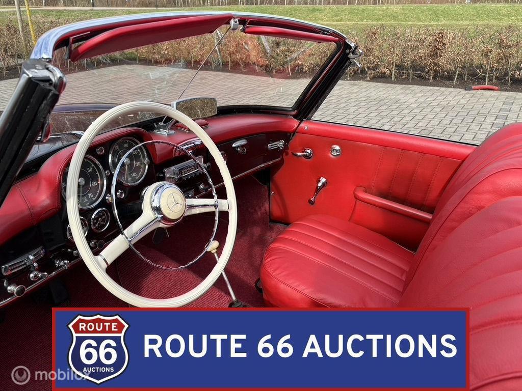 Mercedes-Benz 190 SL | 1957 | Route 66 Auctions, Auto's, Zwart, Mercedes-Benz, Bedrijf, Handgeschakeld