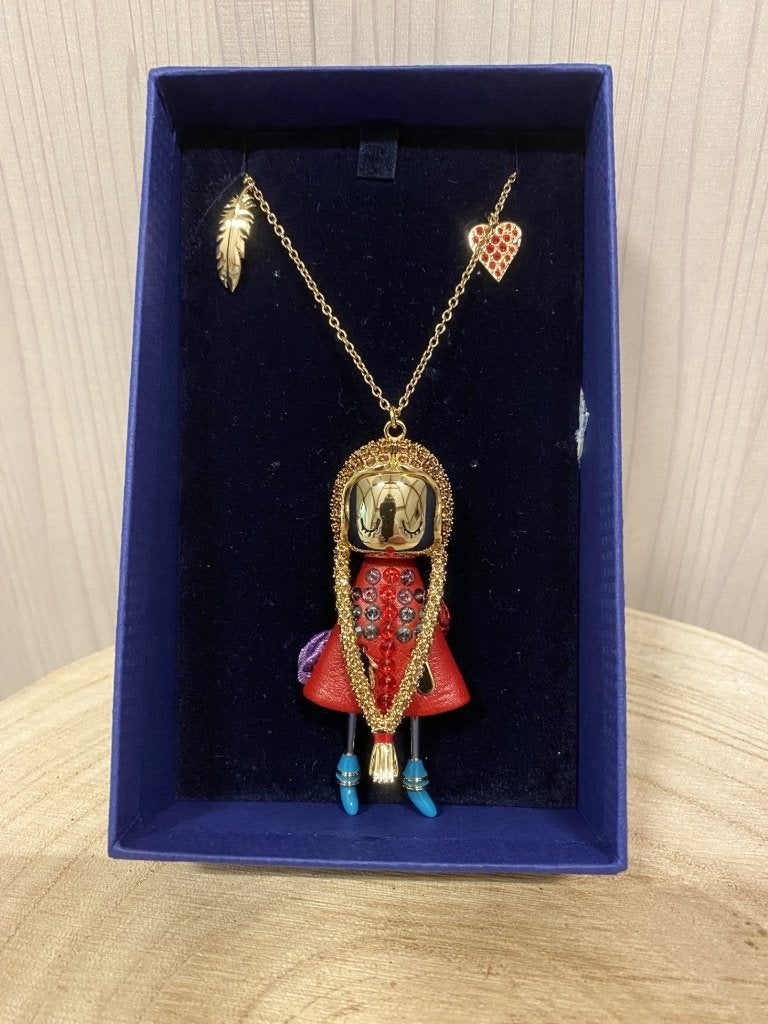 Swarovski pendant Polly, Handtassen en Accessoires, Kettingen, Ophalen of Verzenden, Zo goed als nieuw, Goud, Verstelbaar