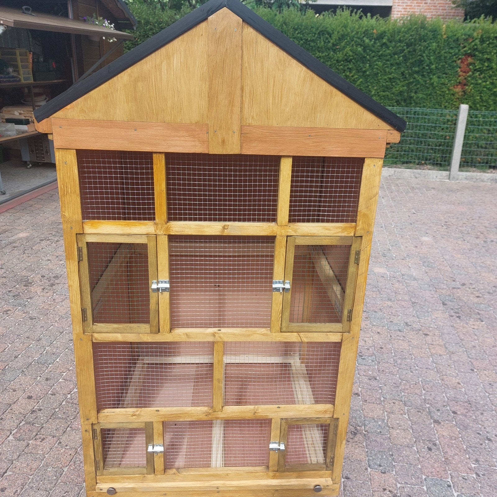 nieuwe vogelkooi met schof, Dieren en Toebehoren, Vogels | Hokken en Kooien, Ophalen, Nieuw, Hout, Vogelkooi