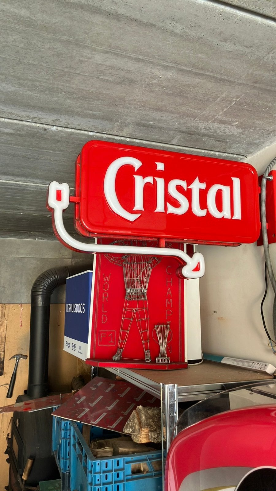 Lichtbak Cristal dubbelzijdig, Ophalen, Zo goed als nieuw