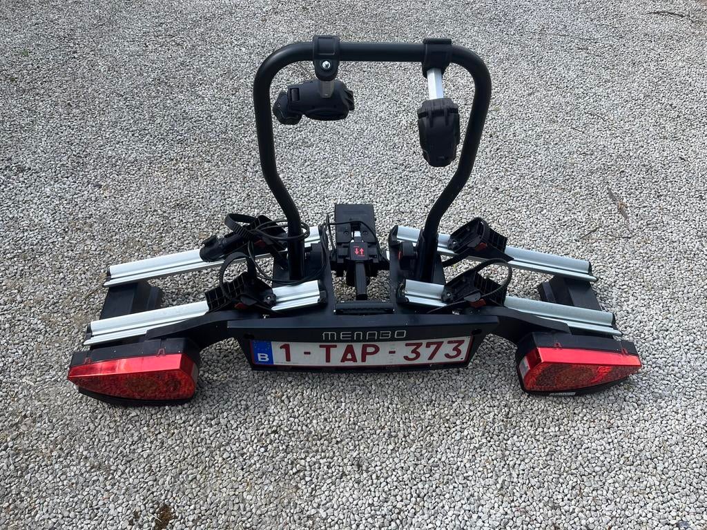 Porte-vélos MENABO sur attache remorque, Enlèvement, Comme neuf
