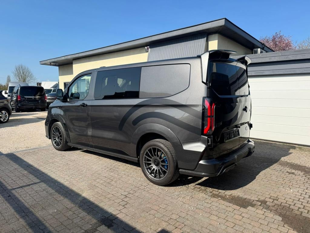 FORD TRANSIT CUSTOM * MS-RT * PHEV * DUB CAB * AUT * 5ZITPL, Auto's, Testrit aan huis, 4 cilinders, Leder en Stof, Bedrijf