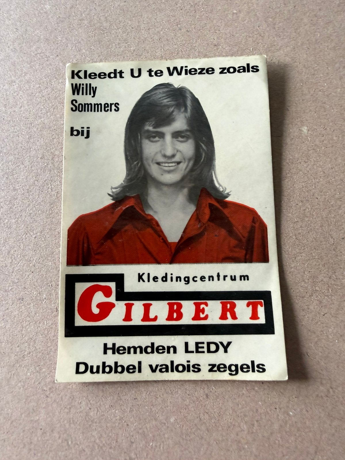 Sticker Willy Sommers, Ophalen of Verzenden, Zo goed als nieuw