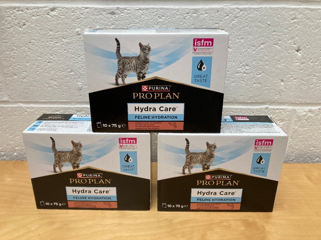 Lot 3 boites Hydra Care Saumon pour chats, Enlèvement ou Envoi, Neuf