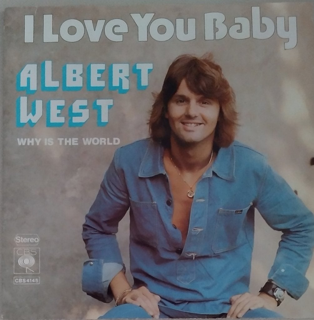 Albert West - I love you baby, CD & DVD, Vinyles Singles, Comme neuf, Pop, Autres types, Pochette photo, Pressage original, 7 inch