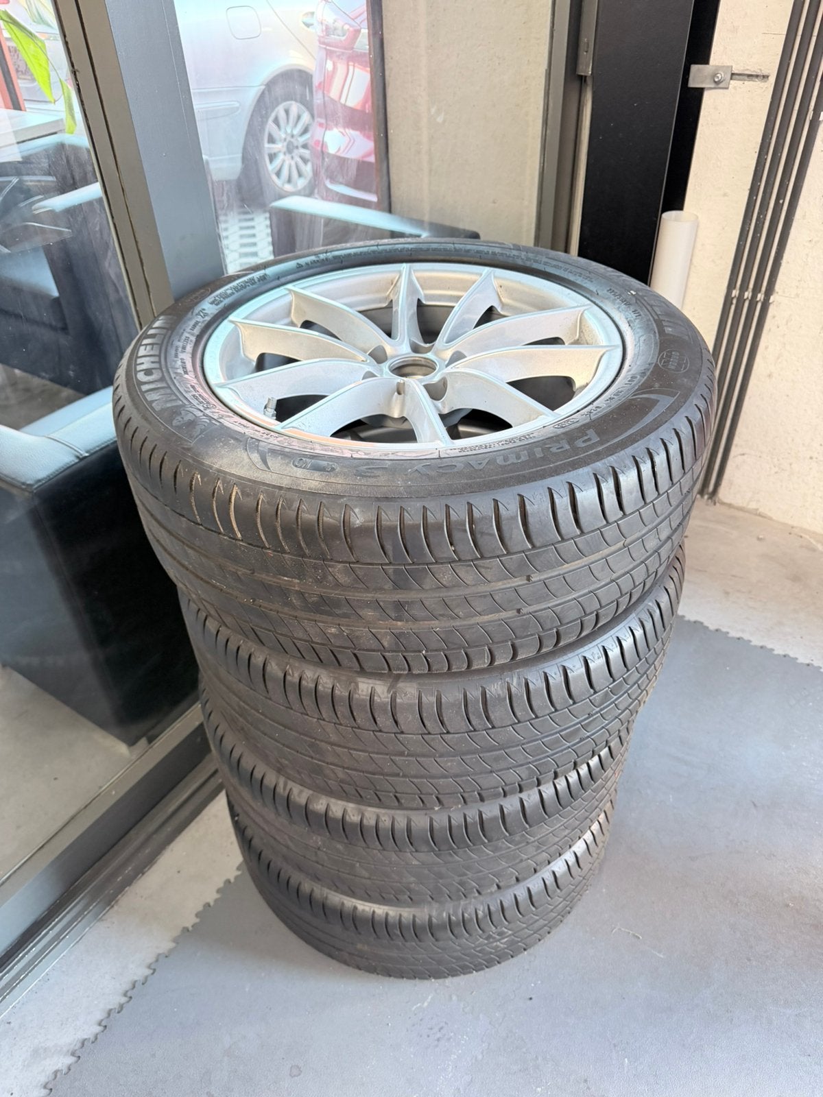 17” Originele BMW velgen met banden 225/55/17 !, Auto-onderdelen, Banden en Velgen, Ophalen, Gebruikt, Velg(en), 17 inch
