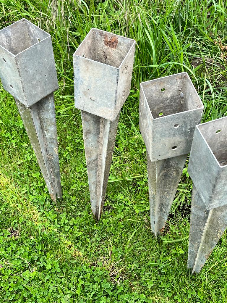 Paalhouder, Doe-het-zelf en Bouw, Ophalen, Zo goed als nieuw, Inox