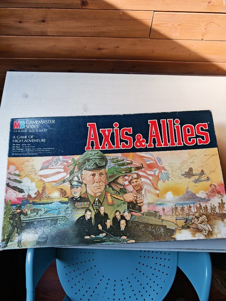 bordspel Axis and Allies, Vijf spelers of meer, Ophalen, Gebruikt, MB spelen