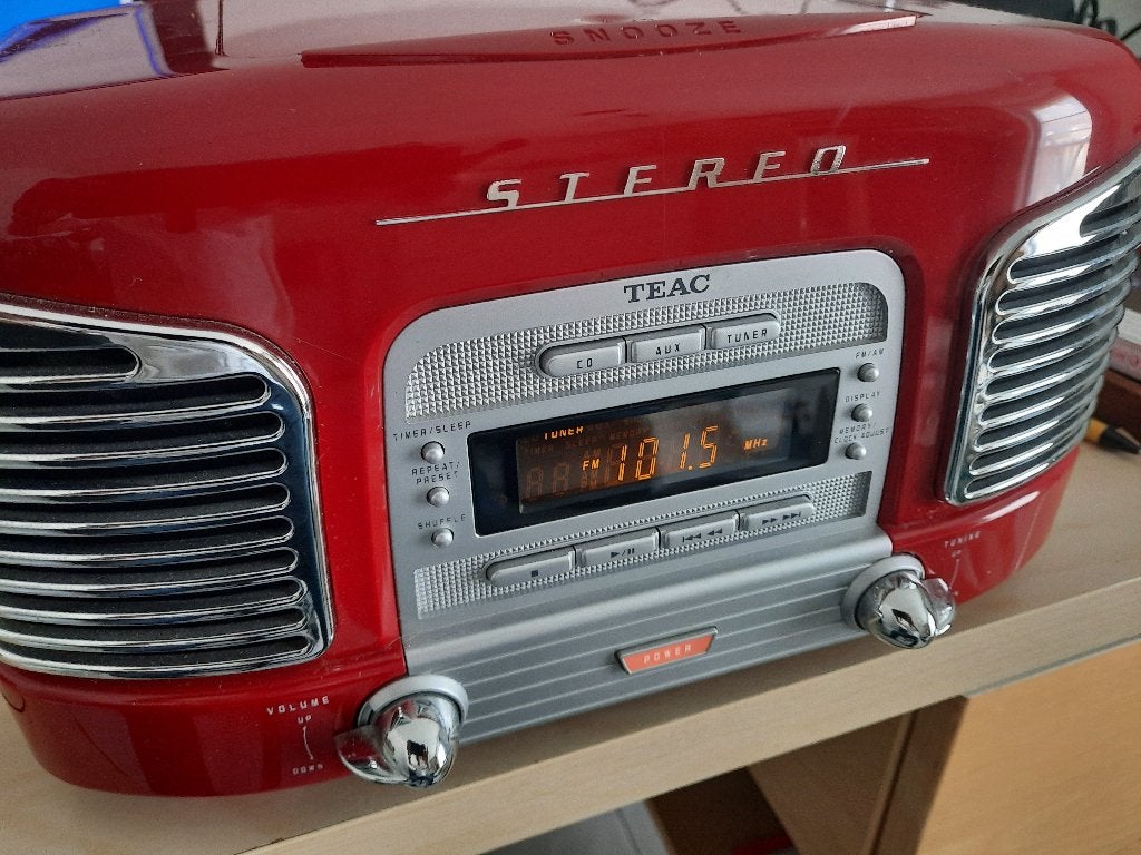 Radio/cd-speler Teac., Enlèvement, Utilisé, Radio, Avec lecteur de CD