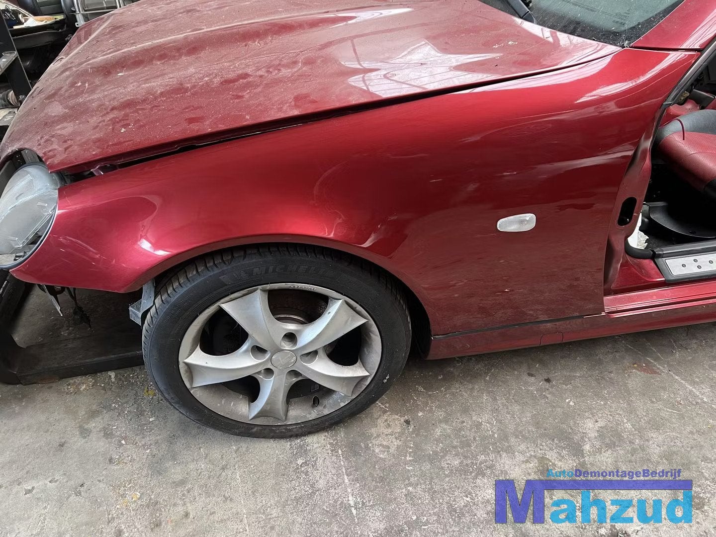 MERCEDES SLK R170 ROOD 548 links voorscherm 1996-2004, Gebruikt, Mercedes-Benz AG, Mercedes-Benz, Voor