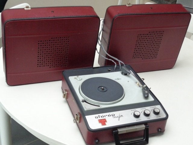 Tourne-disque vintage TEPPAZ Stereo Major de 1968, Enlèvement ou Envoi, Utilisé, Tourne-disque, Autres marques
