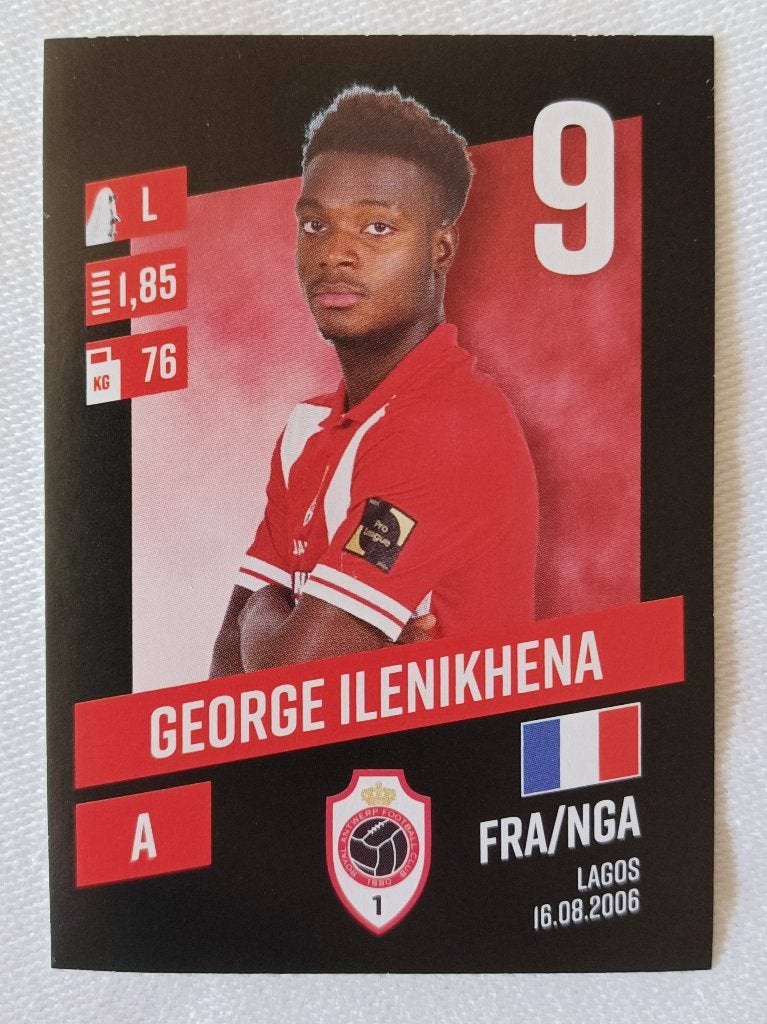 Sticker George Ilenikhena (rookie) - Pro League 2023-2024, Ophalen of Verzenden, Zo goed als nieuw, Sticker