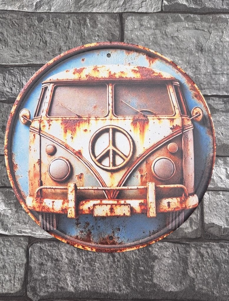plaque métal de décoration VW combi T1, Neuf, Enlèvement ou Envoi, 20 cm, Métal