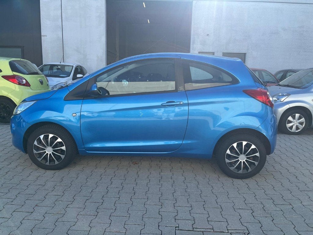 Ford Ka 1.2I Trend, Airco, 81435 km, 2 de eig. Gekeurd vr 2J, Auto's, Stof, 1242 cc, Ka, Blauw