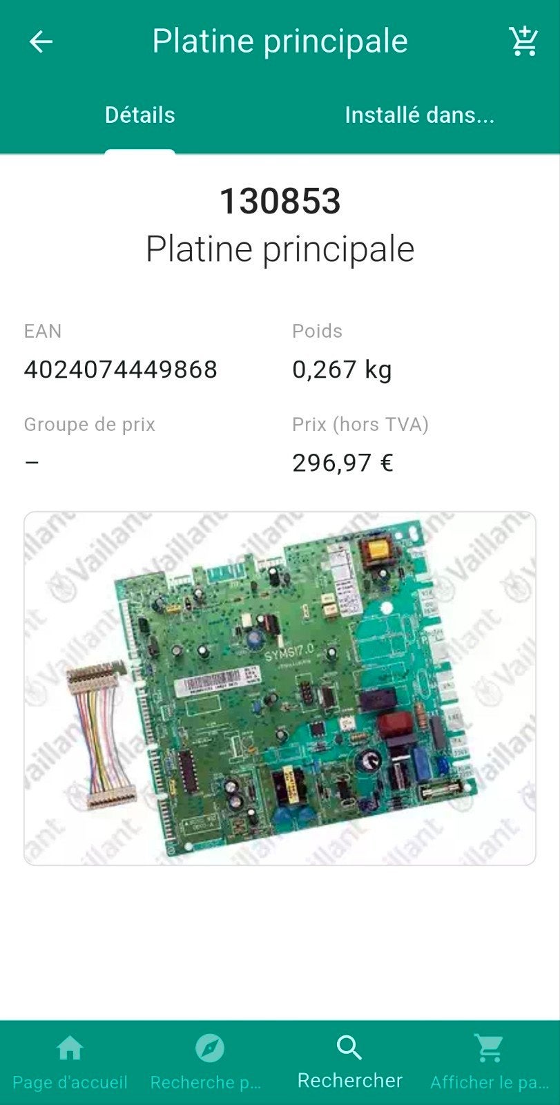 Carte Vaillant turboMAG, Bulex Opalia neuve, Enlèvement ou Envoi, Neuf