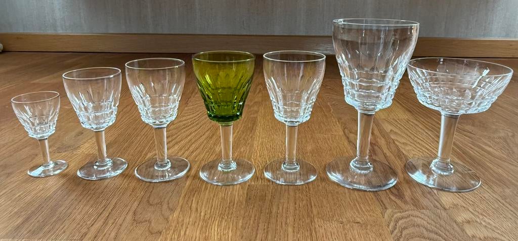 Set complet de 84 verres en cristal (7 x 12), Collections, Enlèvement, Neuf
