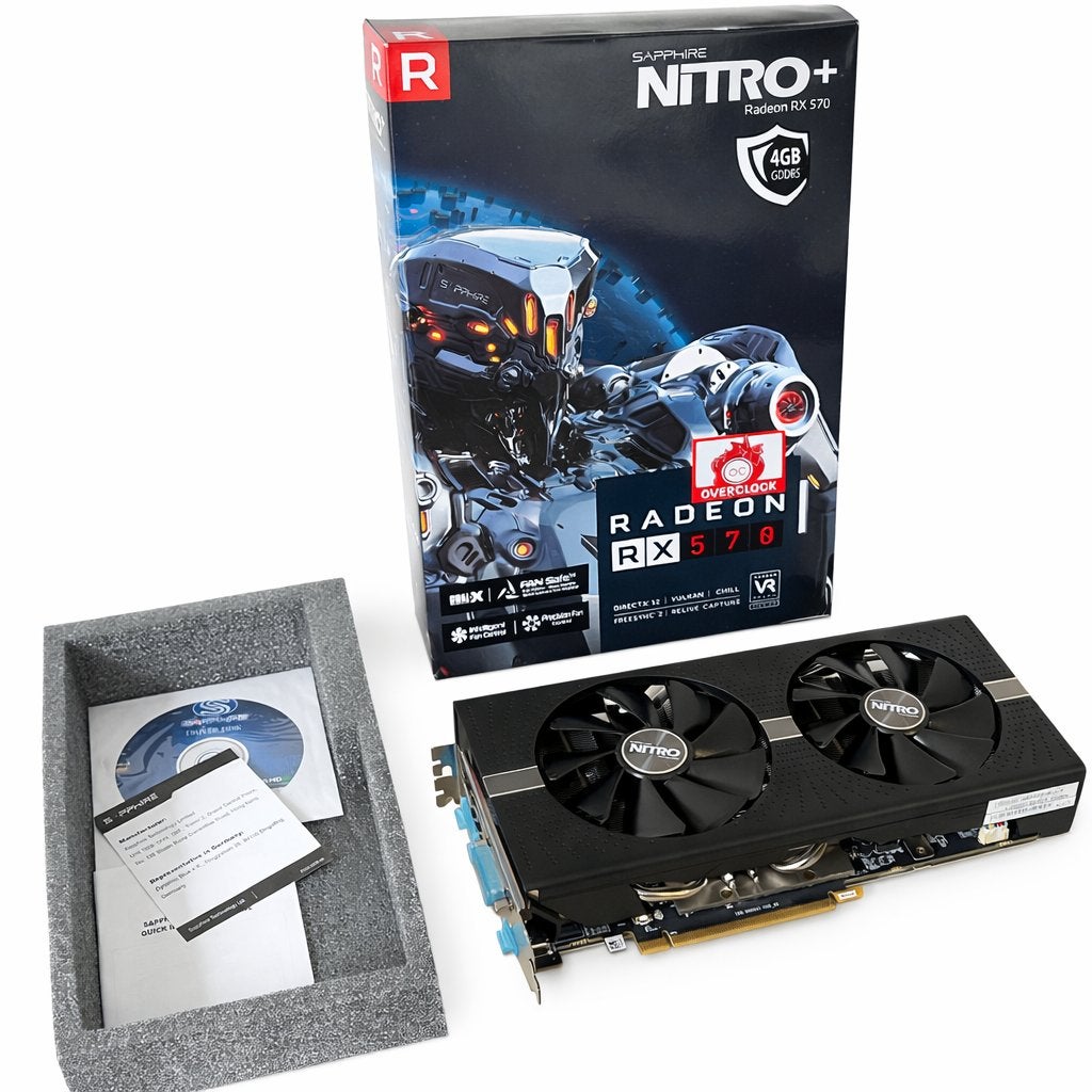 Sapphire Nitro+ RX570 4GB, Computers en Software, Videokaarten, PCI-Express 3, AMD, HDMI, Ophalen of Verzenden