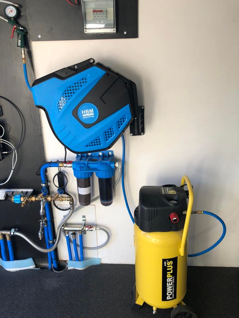 Compressor + 30 meter haspel, Bricolage & Construction, Compresseurs, Enlèvement