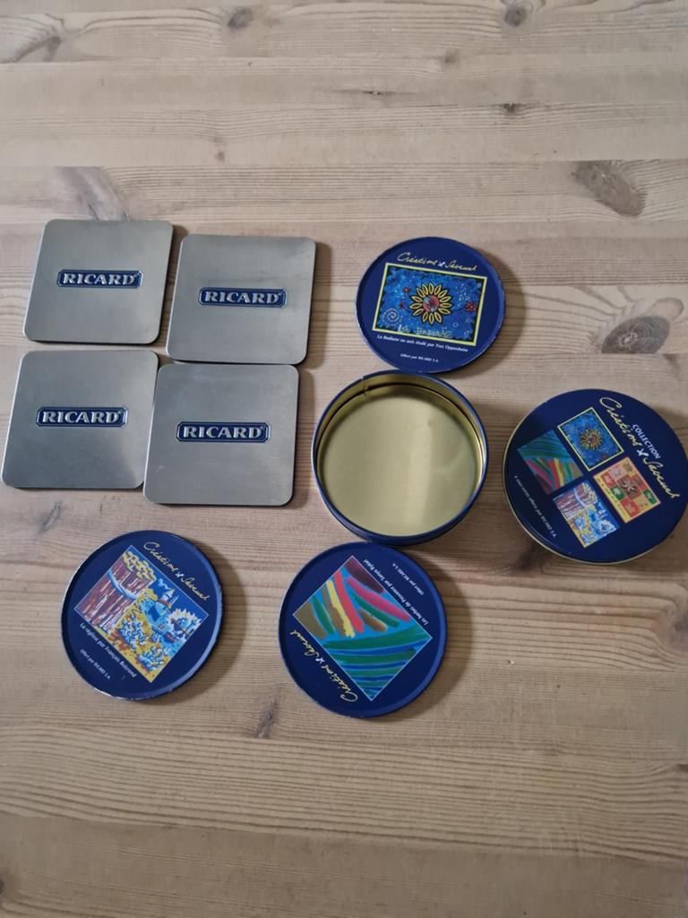 Ricard onderzetterset, Verzamelen, Glas en Drinkglazen, Ophalen of Verzenden