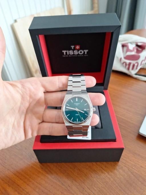 Tissot PRX 40 mm, Bijoux, Sacs & Beauté, Autres marques, Enlèvement ou Envoi, Acier, Acier