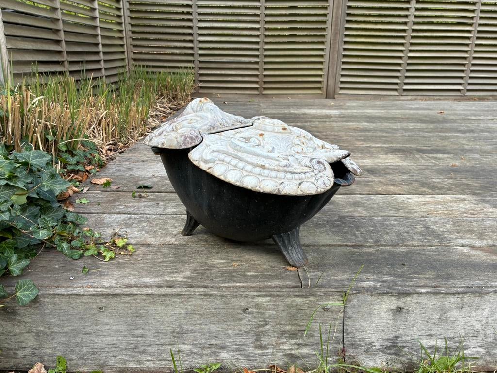 Gietijzeren kolenbak, Ophalen, Gebruikt