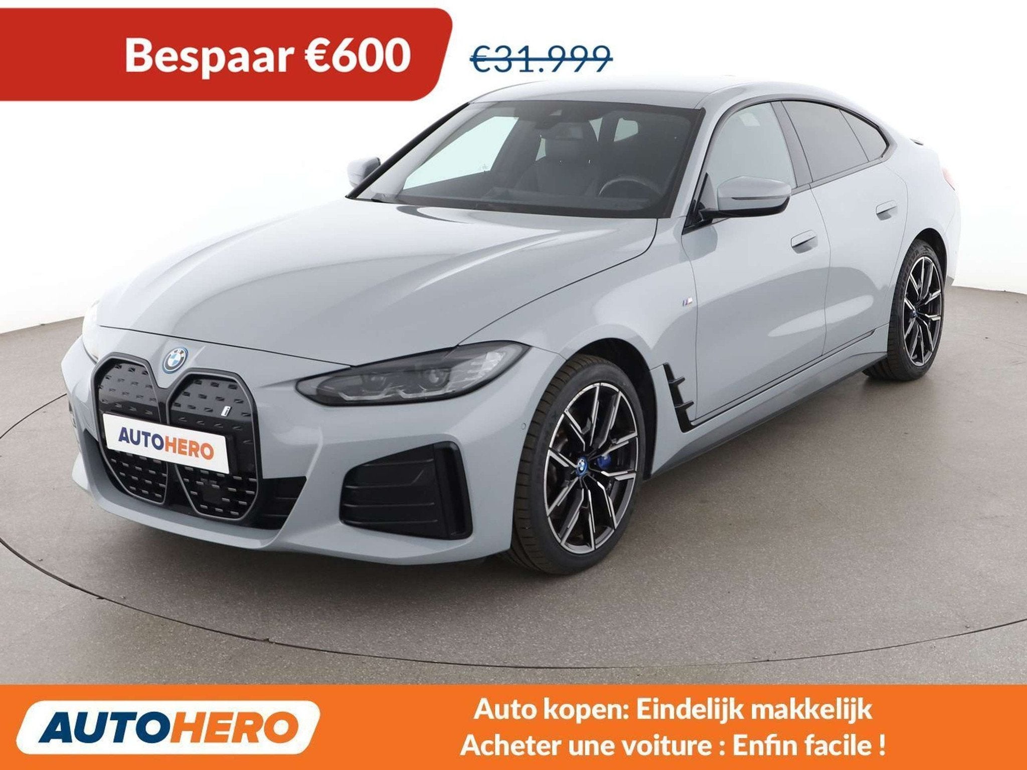 BMW i4 eDrive40 Gran Coupe M Sport (automatique), Argent ou Gris, Achat, https://public.car-pass.be/vhr/7e2fec13-3f1d-4633-8062-2502c9f06b5a