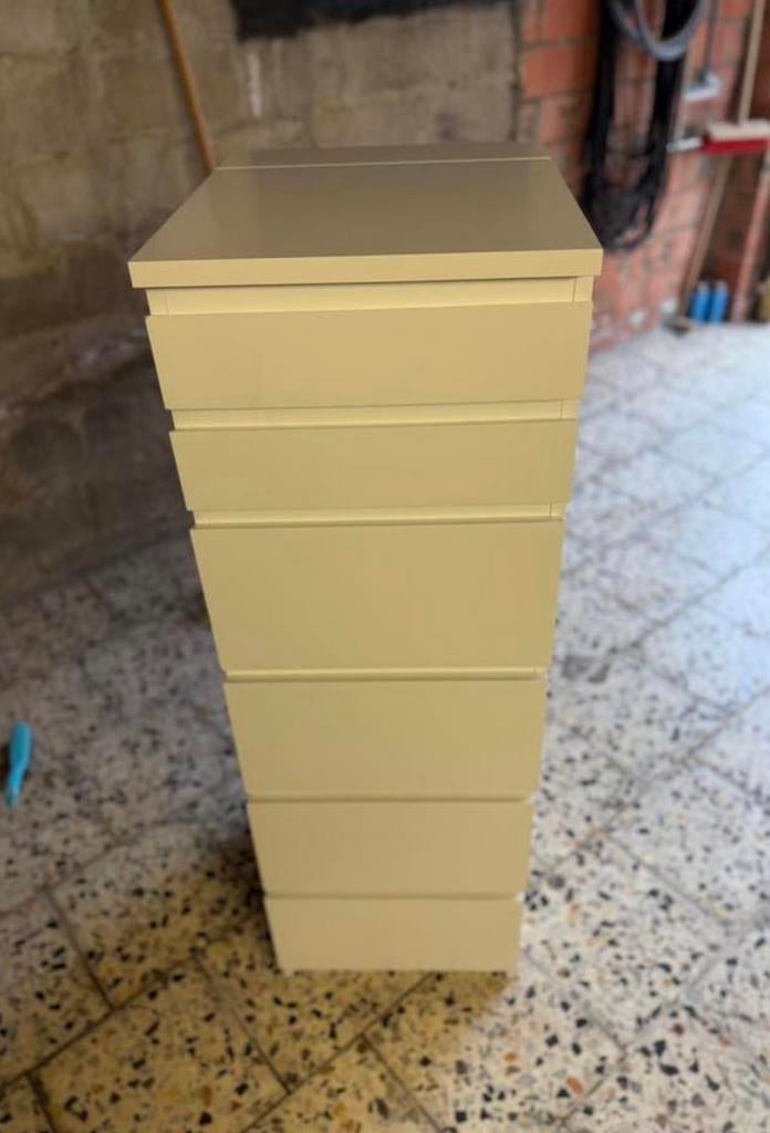 Ikea malm ladekast met spiegel, Huis en Inrichting, Ophalen, Gebruikt