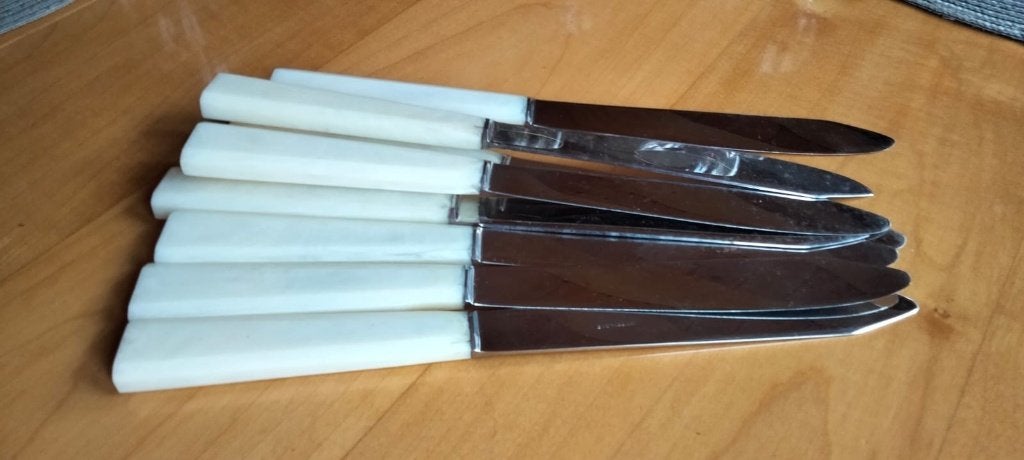 couteaux, Enlèvement, Comme neuf, Métal, Blanc
