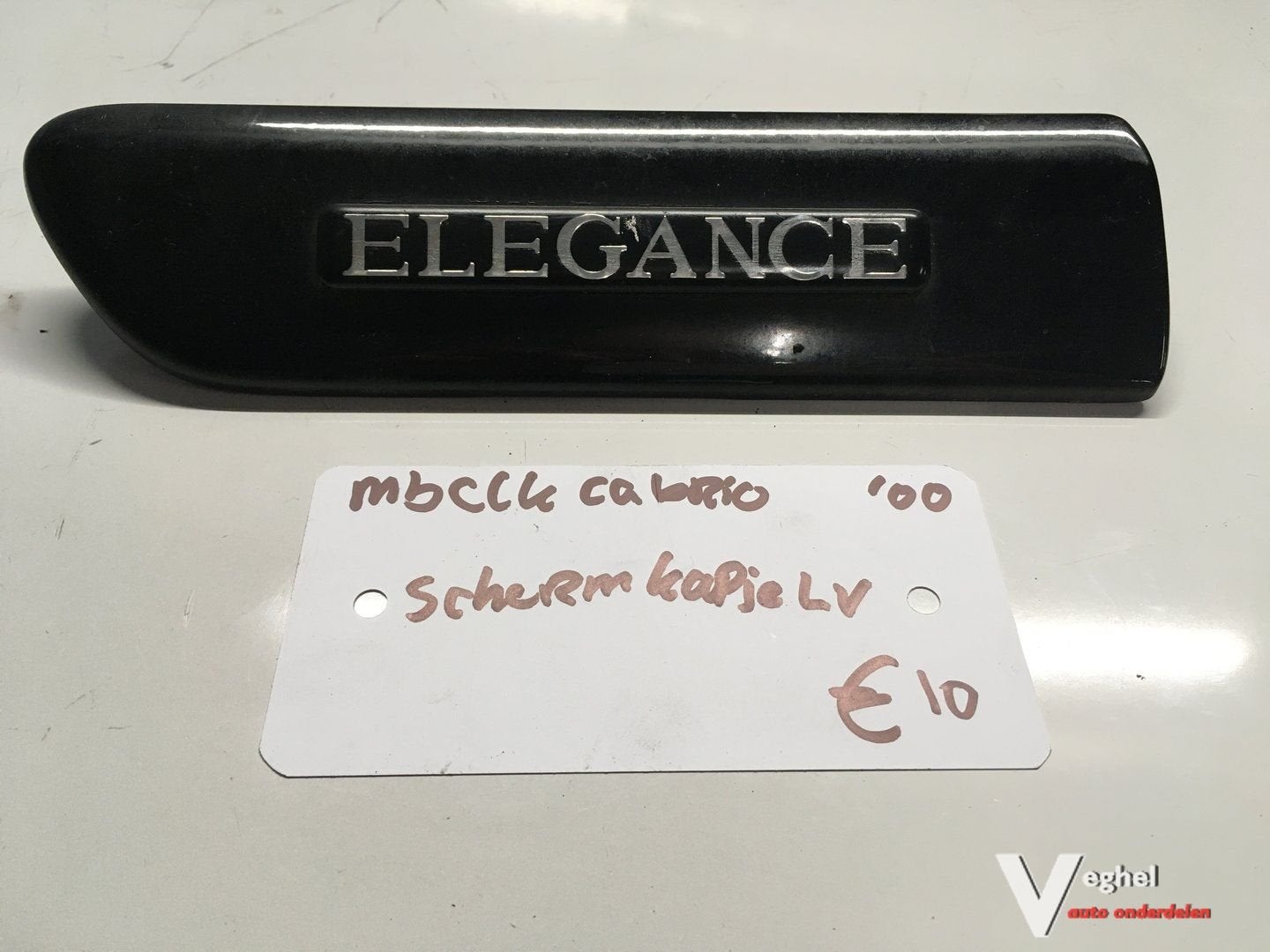 Mercedes CLK Cabrio 2000 Uitvoerings embleem Elegance Links, Gebruikt, -, -, Ophalen of Verzenden