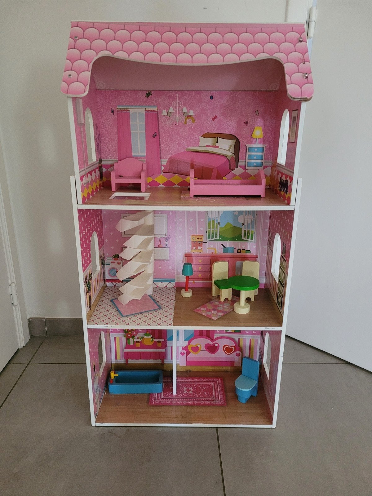 poppenhuis, Ophalen, Zo goed als nieuw, Poppenhuis
